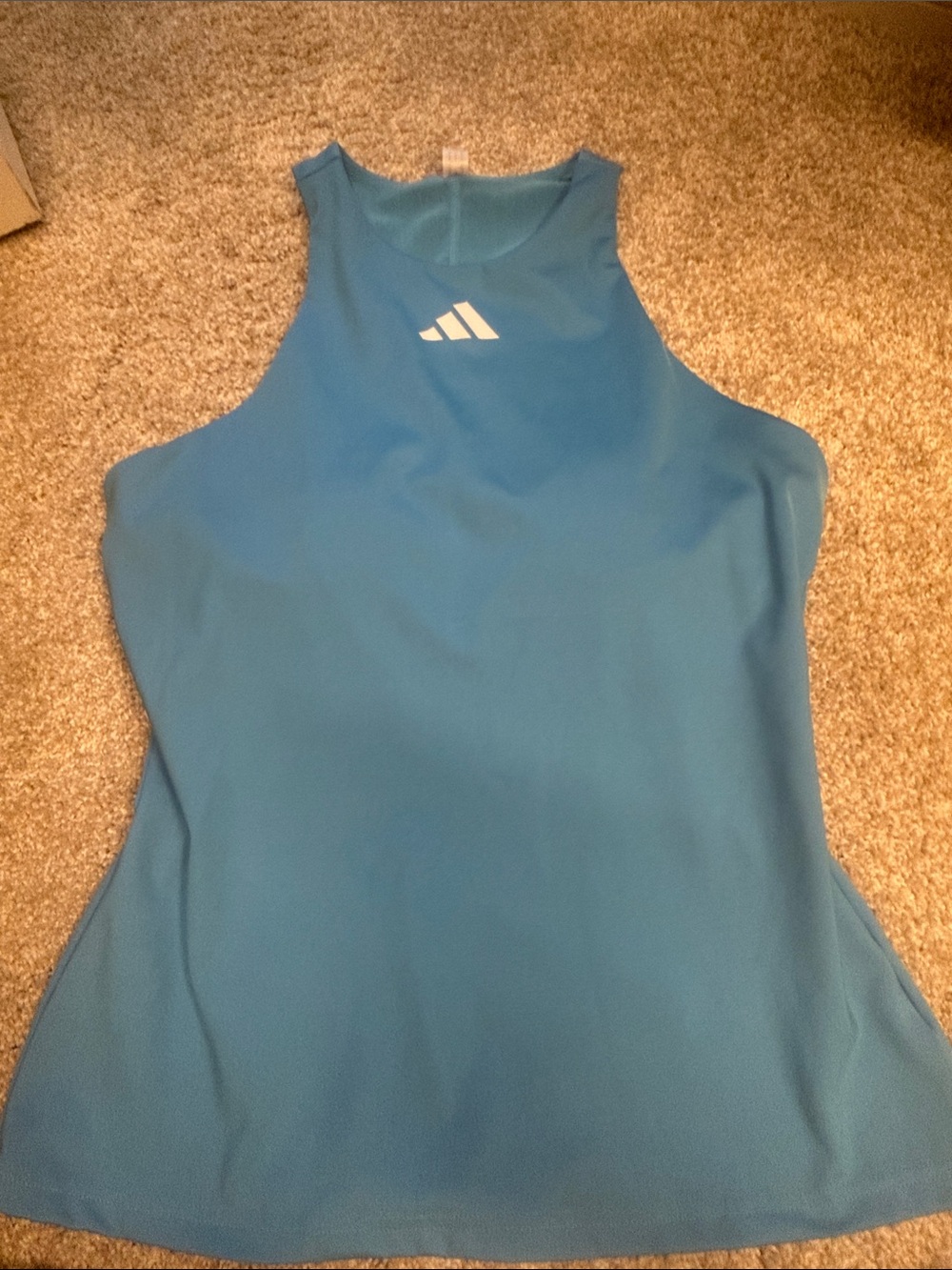 adidas Teal Racerback Performance Tank Top